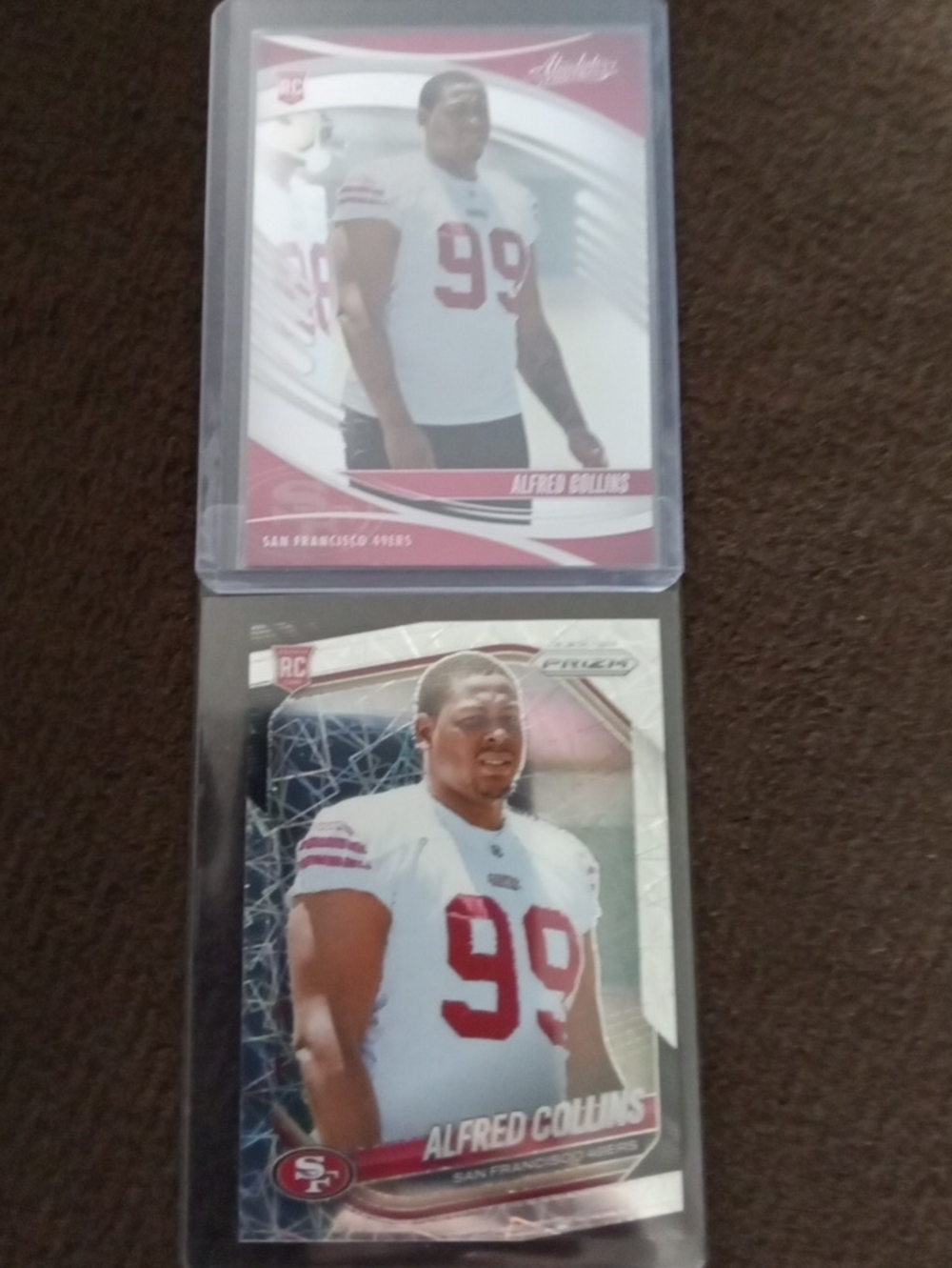 San Francisco 49ers Alfred Collins Rookie Football Card Lot - Red/White